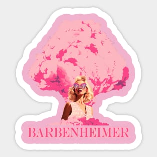 Barbie x Oppenheimer 2023  BARBENHEIMER Sticker